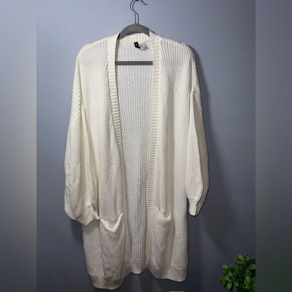 Divided H&M Heavyweight Knit Cotton blend oversized Cardigan 2XL EUC - Picture 1 of 8